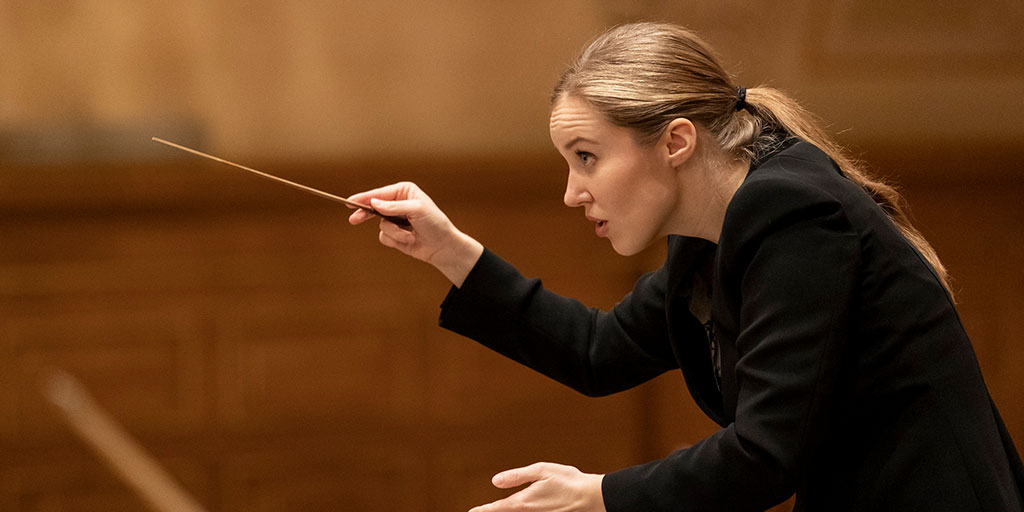 Giedrė Šlekytė dirigiert die fünfte Symphonie von Gustav Mahler